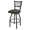 Holland Bar Stool Co. 30" Swivel Bar Stool, Pewter Finish, Canter Earth Seat