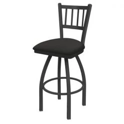 Holland Bar Stool Co. 25" Swivel Counter Stool, Pewter Finish, Canter Iron Seat