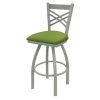 Holland Bar Stool Co. 30" Swivel Bar Stool, Nickel Finish, Canter Kiwi Green Seat -Kitchen & Dining Furniture Sales Store Holland20Bar20Stool20Co 820AN009