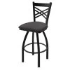 Holland Bar Stool Co. 30" Swivel Bar Stool, Black Wrinkle, Canter Storm Seat -Kitchen & Dining Furniture Sales Store Holland20Bar20Stool20Co 820BW004
