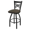 Holland Bar Stool Co. 30" Swivel Bar Stool, Black Wrinkle, Canter Earth Seat -Kitchen & Dining Furniture Sales Store Holland20Bar20Stool20Co 820BW006