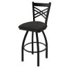 Holland Bar Stool Co. 30" Swivel Bar Stool, Black Wrinkle, Canter Iron Seat -Kitchen & Dining Furniture Sales Store Holland20Bar20Stool20Co 820BW008