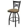 Holland Bar Stool Co. 30" Swivel Bar Stool, Black Wrinkle, Canter Sand Seat -Kitchen & Dining Furniture Sales Store Holland20Bar20Stool20Co 820BW013