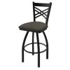 Holland Bar Stool Co. 25" Swivel Counter Stool, Black Wrinkle, Graph Chalice Seat -Kitchen & Dining Furniture Sales Store Holland20Bar20Stool20Co 820BW019