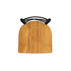 Holland Bar Stool Co. 30" Swivel Bar Stool, Black Wrinkle, Med Oak Seat -Kitchen & Dining Furniture Sales Store Holland20Bar20Stool20Co 820BWMedOak 3