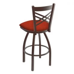 Holland Bar Stool Co. 30" Swivel Bar Stool, Bronze Finish, Graph Poppy Seat -Kitchen & Dining Furniture Sales Store Holland20Bar20Stool20Co 820BZ021 2