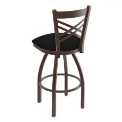 Holland Bar Stool Co. 30" Swivel Bar Stool, Bronze Finish, Black Vinyl Seat -Kitchen & Dining Furniture Sales Store Holland20Bar20Stool20Co 820BZBlkVinyl 2