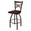 Holland Bar Stool Co. 30" Swivel Bar Stool, Bronze Finish, Dark Cherry Maple Seat -Kitchen & Dining Furniture Sales Store Holland20Bar20Stool20Co 820BZDCMpl