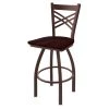Holland Bar Stool Co. 30" Swivel Bar Stool, Bronze Finish, Dark Cherry Oak Seat -Kitchen & Dining Furniture Sales Store Holland20Bar20Stool20Co 820BZDCOak