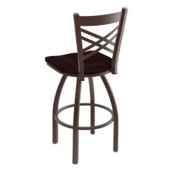 Holland Bar Stool Co. 30" Swivel Bar Stool, Bronze Finish, Dark Cherry Oak Seat -Kitchen & Dining Furniture Sales Store Holland20Bar20Stool20Co 820BZDCOak 2