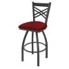 Holland Bar Stool Co. 30" Swivel Bar Stool, Pewter Finish, Graph Ruby Seat -Kitchen & Dining Furniture Sales Store Holland20Bar20Stool20Co 820PW016