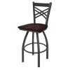 Holland Bar Stool Co. 25" Swivel Counter Stool, Pewter Finish, Dark Cherry Maple Seat -Kitchen & Dining Furniture Sales Store Holland20Bar20Stool20Co 820PWDCMpl