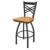 Holland Bar Stool Co. 30" Swivel Bar Stool, Pewter Finish, Med Oak Seat -Kitchen & Dining Furniture Sales Store Holland20Bar20Stool20Co 820PWMedOak