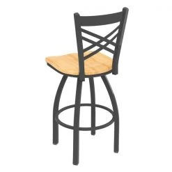 Holland Bar Stool Co. 30" Swivel Bar Stool, Pewter Finish, Nat Maple Seat -Kitchen & Dining Furniture Sales Store Holland20Bar20Stool20Co 820PWNatMpl 2