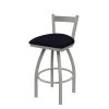 Holland Bar Stool Co. 30" Low Back Swivel Bar Stool, Nickel Finish, Canter Twilight Seat -Kitchen & Dining Furniture Sales Store Holland20Bar20Stool20Co 821AN002