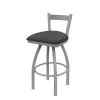 Holland Bar Stool Co. 30" Low Back Swivel Bar Stool, Nickel Finish, Canter Storm Seat -Kitchen & Dining Furniture Sales Store Holland20Bar20Stool20Co 821AN004