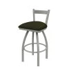 Holland Bar Stool Co. 30" Low Back Swivel Bar Stool, Nickel Finish, Canter Pine Seat -Kitchen & Dining Furniture Sales Store Holland20Bar20Stool20Co 821AN010