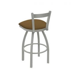 Holland Bar Stool Co. 30" Low Back Swivel Bar Stool, Nickel Finish, Canter Saddle Seat -Kitchen & Dining Furniture Sales Store Holland20Bar20Stool20Co 821AN012 2