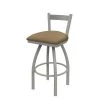 Holland Bar Stool Co. 30" Low Back Swivel Bar Stool, Nickel Finish, Canter Sand Seat -Kitchen & Dining Furniture Sales Store Holland20Bar20Stool20Co 821AN013