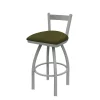 Holland Bar Stool Co. 25" Low Back Swivel Counter Stool, Nickel Finish, Graph Parrot Seat -Kitchen & Dining Furniture Sales Store Holland20Bar20Stool20Co 821AN015