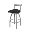 Holland Bar Stool Co. 30" Low Back Swivel Bar Stool, Nickel Finish, Graph Coal Seat -Kitchen & Dining Furniture Sales Store Holland20Bar20Stool20Co 821AN018