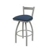 Holland Bar Stool Co. 30" Low Back Swivel Bar Stool, Nickel Finish, Rein Bay Seat -Kitchen & Dining Furniture Sales Store Holland20Bar20Stool20Co 821AN024