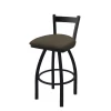 Holland Bar Stool Co. 30" Low Back Swivel Bar Stool, Black Wrinkle, Canter Earth Seat -Kitchen & Dining Furniture Sales Store Holland20Bar20Stool20Co 821BW006