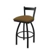 Holland Bar Stool Co. 30" Low Back Swivel Bar Stool, Black Wrinkle, Canter Saddle Seat -Kitchen & Dining Furniture Sales Store Holland20Bar20Stool20Co 821BW012