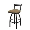 Holland Bar Stool Co. 30" Low Back Swivel Bar Stool, Black Wrinkle, Canter Sand Seat -Kitchen & Dining Furniture Sales Store Holland20Bar20Stool20Co 821BW013