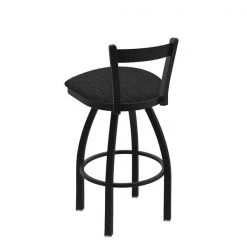 Holland Bar Stool Co. 30" Low Back Swivel Bar Stool, Black Wrinkle, Graph Coal Seat -Kitchen & Dining Furniture Sales Store Holland20Bar20Stool20Co 821BW018 2