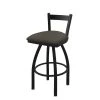 Holland Bar Stool Co. 30" Low Back Swivel Bar Stool, Black Wrinkle, Graph Chalice Seat -Kitchen & Dining Furniture Sales Store Holland20Bar20Stool20Co 821BW019