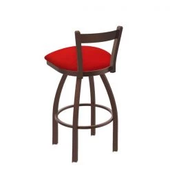 Holland Bar Stool Co. 30" Low Back Swivel Bar Stool, Bronze Finish, Canter Red Seat -Kitchen & Dining Furniture Sales Store Holland20Bar20Stool20Co 821BZ011 2