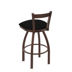 Holland Bar Stool Co. 30" Low Back Swivel Bar Stool, Bronze Finish, Black Vinyl Seat -Kitchen & Dining Furniture Sales Store Holland20Bar20Stool20Co 821BZBlkVinyl 2
