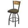 Holland Bar Stool Co. 30" Swivel Counter Stool, Bronze Finish, Med Back, Graph Cork Seat -Kitchen & Dining Furniture Sales Store Holland20Bar20Stool20Co 830PWMedMplB017