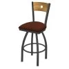 Holland Bar Stool Co. 30" Swivel Counter Stool, Bronze Finish, Med Back, Rein Adobe Seat -Kitchen & Dining Furniture Sales Store Holland20Bar20Stool20Co 830PWMedMplB023