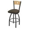 Holland Bar Stool Co. 30" Swivel Counter Stool, Bronze Finish, Nat Back, Canter Earth Seat -Kitchen & Dining Furniture Sales Store Holland20Bar20Stool20Co 830PWNatMplB006