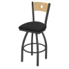 Holland Bar Stool Co. 30" Swivel Counter Stool, Bronze Finish, Nat Back, Graph Coal Seat -Kitchen & Dining Furniture Sales Store Holland20Bar20Stool20Co 830PWNatMplB018