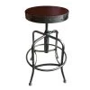 Holland Bar Stool Co. Adjust Stool, Clear Coat Finish, Dark Cherry Distressed Hardwood Seat -Kitchen & Dining Furniture Sales Store Holland20Bar20Stool20Co 910CLDC