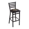 Holland Bar Stool Co. 30" Blk Wrinkle Central Florida Stationary Bar Stool, Ladder Back -Kitchen & Dining Furniture Sales Store Holland20Bar20Stool20Co L004CenFla