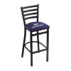 Holland Bar Stool Co. 30" Blk Wrinkle Connecticut Stationary Bar Stool, Ladder Back