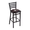 Holland Bar Stool Co. 30" Blk Wrinkle Georgia "G" Stationary Bar Stool, Ladder Back -Kitchen & Dining Furniture Sales Store Holland20Bar20Stool20Co L004GA G