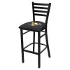 Holland Bar Stool Co. 30" Blk Wrinkle Pittsburgh Penguins Stationary Bar Stool, Ladder Back -Kitchen & Dining Furniture Sales Store Holland20Bar20Stool20Co L004PitPen