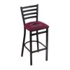 Holland Bar Stool Co. 30" Blk Wrinkle Southern Illinois Stationary Bar Stool, Ladder Back -Kitchen & Dining Furniture Sales Store Holland20Bar20Stool20Co L004SouIll
