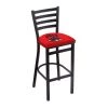 Holland Bar Stool Co. 30" Blk Wrinkle UNLV Stationary Bar Stool, Ladder Back -Kitchen & Dining Furniture Sales Store Holland20Bar20Stool20Co L004UNevLV