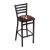 Holland Bar Stool Co. 30" Blk Wrnkl Virginia Military Inst Station Bar Stool, Ladder Back -Kitchen & Dining Furniture Sales Store Holland20Bar20Stool20Co L004VAMilI