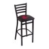 Holland Bar Stool Co. 30" Blk Wrinkle Washington State Stationary Bar Stool, Ladder Back -Kitchen & Dining Furniture Sales Store Holland20Bar20Stool20Co L004WashSt