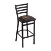Holland Bar Stool Co. 30" Blk Wrinkle Western Michigan Stationary Bar Stool, Ladder Back -Kitchen & Dining Furniture Sales Store Holland20Bar20Stool20Co L004WestMI