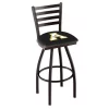 Holland Bar Stool Co. 30" Blk Wrinkle Appalachian State Swivel Bar Stool, Ladder Back -Kitchen & Dining Furniture Sales Store Holland20Bar20Stool20Co L014AppStU