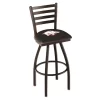 Holland Bar Stool Co. 25" Blk Wrinkle Arkansas Swivel Bar Stool, Ladder Back -Kitchen & Dining Furniture Sales Store Holland20Bar20Stool20Co L014ArknUn