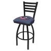 Holland Bar Stool Co. 30" Blk Wrinkle Columbus Blue Jackets Swivel Bar Stool, Ladder Back -Kitchen & Dining Furniture Sales Store Holland20Bar20Stool20Co L014ColBlu